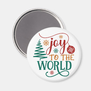 Íman Natal 'Alegria ao Mundo' Fofo