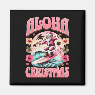 Íman Natal Aloha Papai Noel Surfando Mele Havaiano