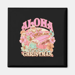 Íman Natal Aloha Papai Noel Surfando Mele Havaiano