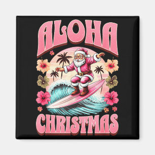 Íman Natal Aloha Papai Noel Surfando Mele Havaiano