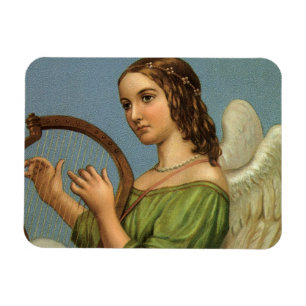 Íman Natal Antigo, Anjo Vitoriano com Harpa Musical