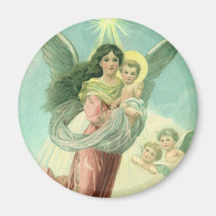 Íman Natal Antigo, Anjo Vitoriano com Menino Jesus