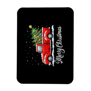 Íman Natal Antigo Feliz Caminhão Vermelho Antigo Ch