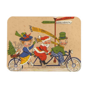 Íman Natal Antigo, Papai Noel Vitoriano de Bicicleta