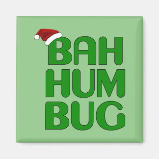 Íman Natal Bah Humbug Shirt Art-Xmas Papais noeis de Hu