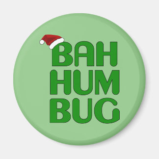 Íman Natal Bah Humbug Shirt Art-Xmas Papais noeis de Hu