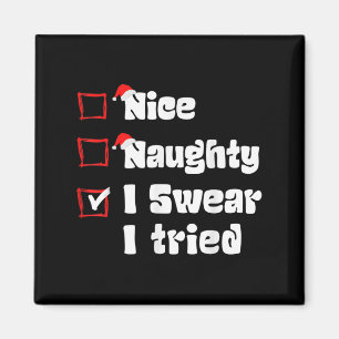 Íman Natal Bom Travesso Eu Juro Tentei Lista Travessa P