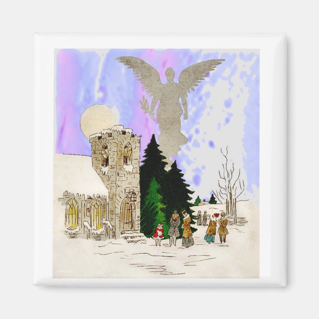 Íman Natal branco (Frente)