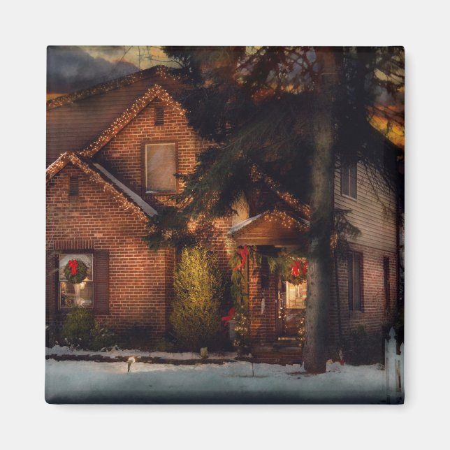 Íman Natal - Casa de Biscoito de Gengibre (Frente)