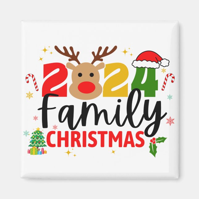 Íman Natal da família 2024 (Frente)