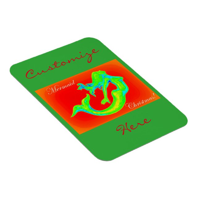 Íman Natal da sereia feliz (Lado Direito)