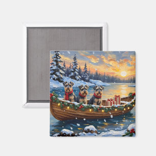 Íman Natal de barco de Schnauzer