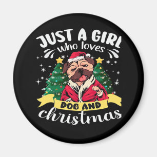 Íman Natal de Cachorro - Apenas uma garota que ama Cach