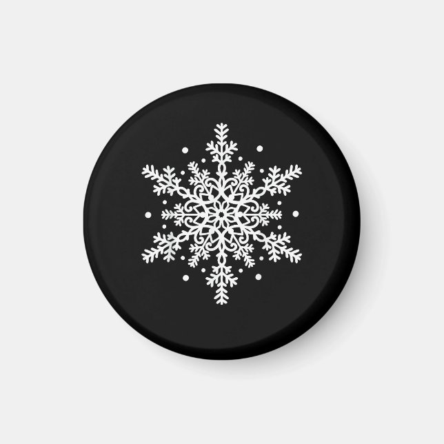 Íman Natal de Inverno Grupo de Correspondência de Floco (Frente)