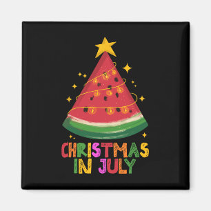 Íman Natal de Melancia Fofo em Julho Férias de Verão da