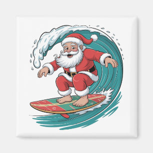 Íman Natal de Surfe Santa Festivo Feriado de Natal