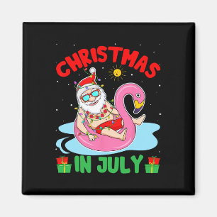 Íman Natal de Verão em Julho - Papai Noel Tropical Surf