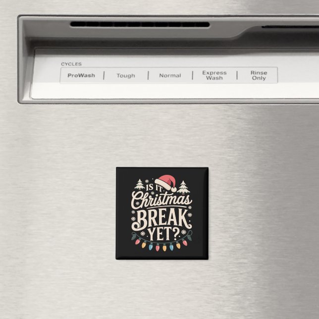 Íman Natal Divertido É Já Férias De Natal Professores (In Situ (Dishwasher))