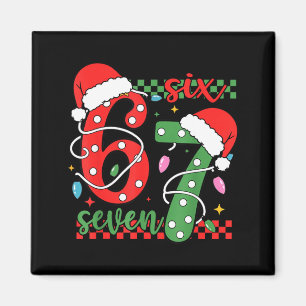 Íman Natal Divertido Seis Sete 6 7 Meme Geração Alpha G