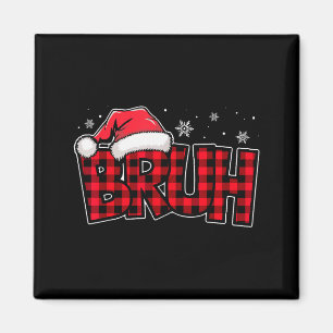 Íman Natal Divertido Xadrez Vermelho Adolescentes Menin