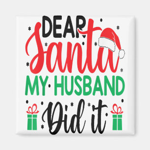 Íman Natal Dizendo Pun Caros Papais noeis Que Meu Marid