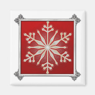 Íman Natal do design do floco de neve