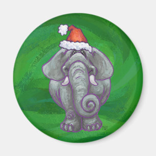 Íman Natal do elefante no verde