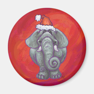 Íman Natal do elefante no vermelho