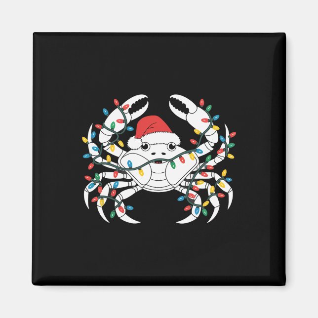 Íman Natal do King Crab Santa Hat (Frente)