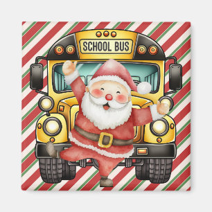 Íman Natal do ônibus escolar para o motorista