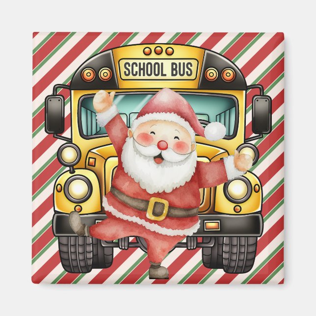 Íman Natal do ônibus escolar para o motorista (Frente)