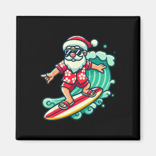 Íman Natal do Papai Noel Surfista Férias Tropicais de N