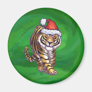 Íman Natal do tigre no verde