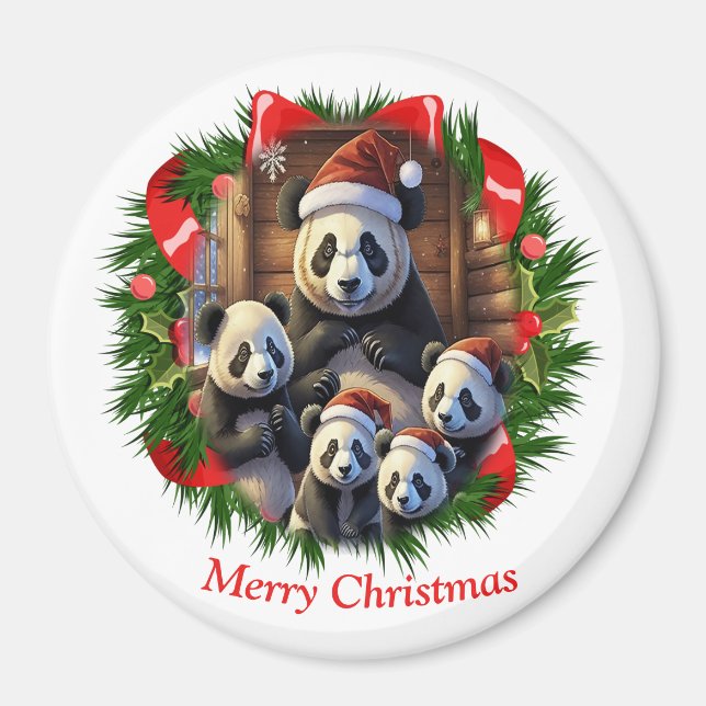 Íman Natal do Urso Panda (Frente)