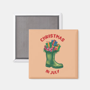 Íman Natal Em Julho, Bota De Boas Festas Do Papai Noel
