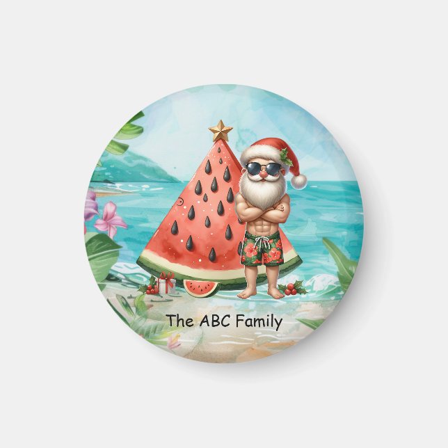 Íman Natal em julho com SANTA CLAUS (Frente)