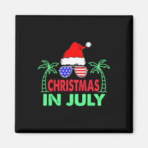 Íman Natal Em Julho Engraçado 4 De Julho Praia Verão S