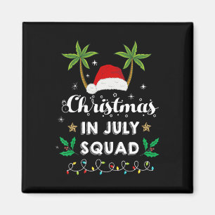 Íman Natal Em Julho Esquadrão Divertido Verão Xmas Papa