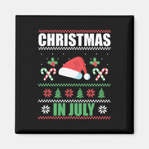 Íman Natal Em Julho Feliz Natal Verão Engraçado San