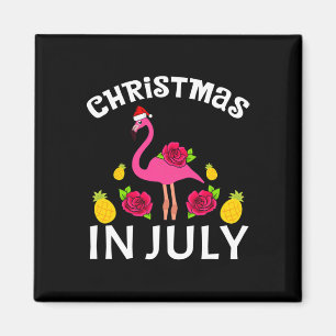 Íman Natal Em Julho Flamingo Havaiano Verão Praia V