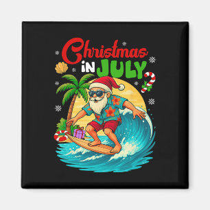 Íman Natal Em Julho Havaí Papai Noel Surfando Verão Pra