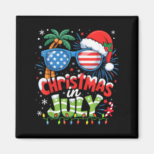 Íman Natal Em Julho Nos Eua Flag Summer Beach Havaí San