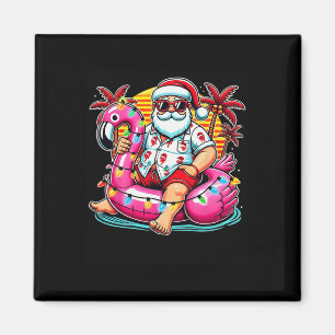 Íman Natal Em Julho Papais noeis Flamingo Float Summer