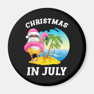 Íman Natal Em Julho Papais noeis Flamingo Piscina Verã