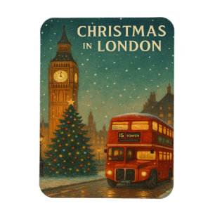 Íman Natal em Londres – Cena Festiva de Férias com R
