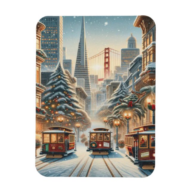 Íman Natal em São Francisco – Golden Gate (Vertical)