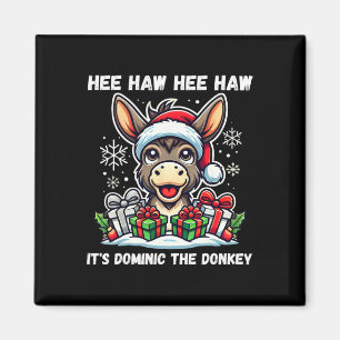 Íman Natal engraçado burro de Natal italiano Dominic T