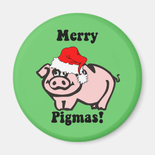 Íman Natal engraçado do porco