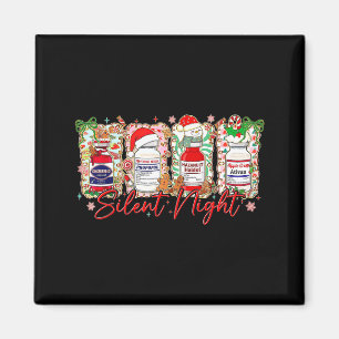 Íman Natal Engraçado Enfermeira Noite Silenciosa Humor