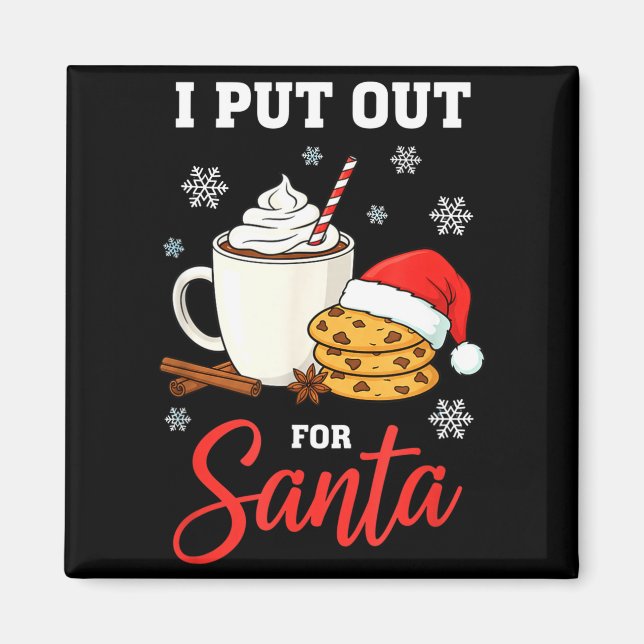 Íman Natal Eu Deixo Para o Papai Noel Leite e Biscoitos (Frente)